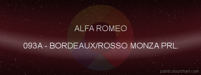 Alfa Romeo paint 093A Bordeaux/rosso Monza Prl.