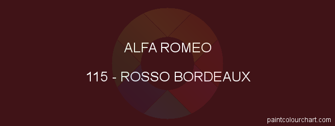 Alfa Romeo paint 115 Rosso Bordeaux