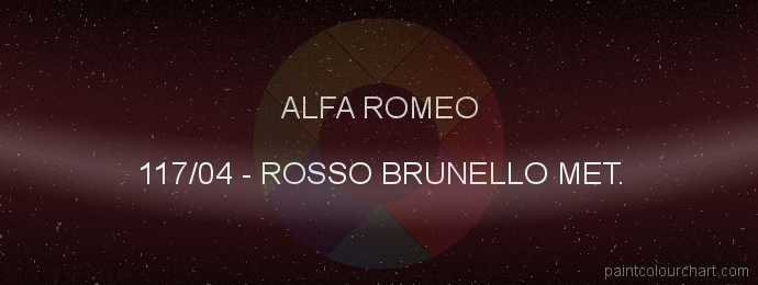 Alfa Romeo paint 117/04 Rosso Brunello Met.