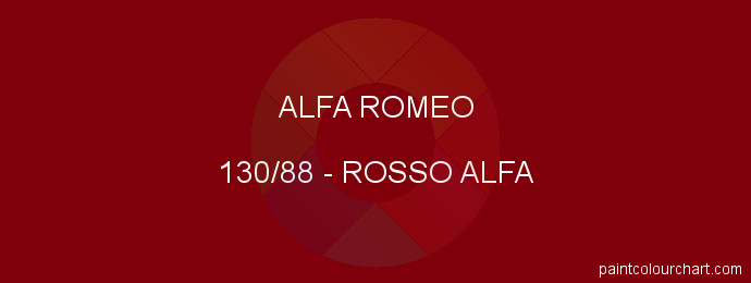 Alfa Romeo paint 130/88 Rosso Alfa