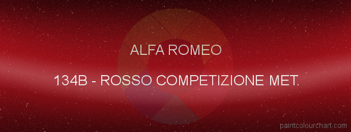 Alfa Romeo paint 134B Rosso Competizione Met.