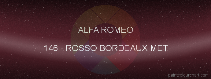 Alfa Romeo paint 146 Rosso Bordeaux Met.