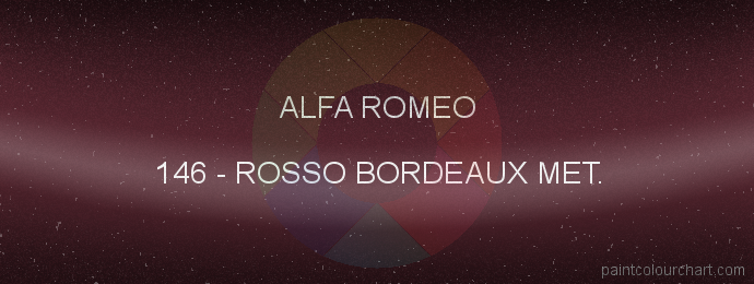 Alfa Romeo paint 146 Rosso Bordeaux Met.