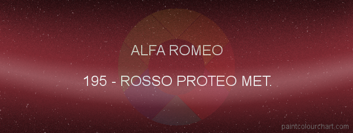 Alfa Romeo paint 195 Rosso Proteo Met.