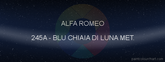 Alfa Romeo paint 245A Blu Chiaia Di Luna Met.