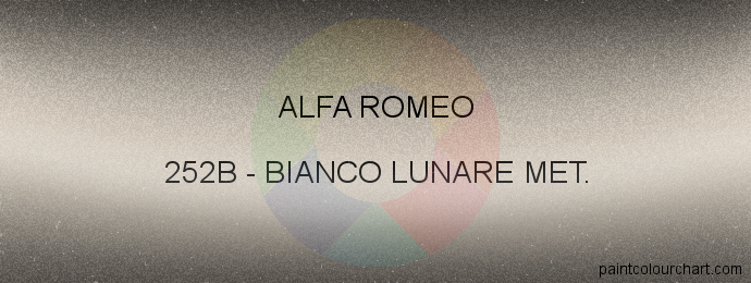 Alfa Romeo paint 252B Bianco Lunare Met.