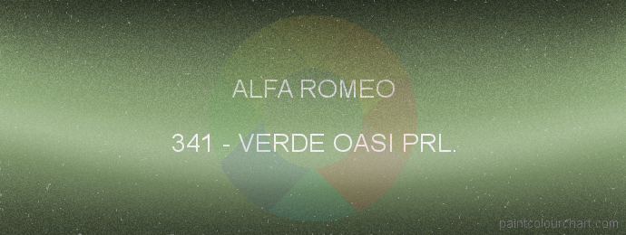 Alfa Romeo paint 341 Verde Oasi Prl.