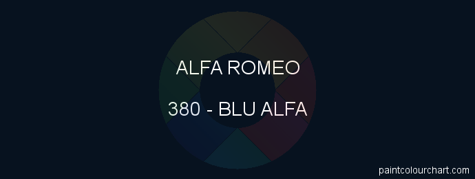 Alfa Romeo paint 380 Blu Alfa