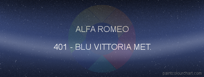 Alfa Romeo paint 401 Blu Vittoria Met.