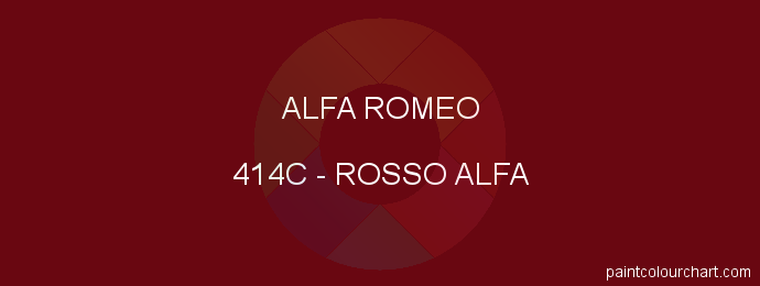 Alfa Romeo paint 414C Rosso Alfa