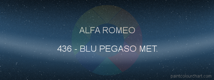 Alfa Romeo paint 436 Blu Pegaso Met.
