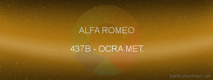 Alfa Romeo paint 437B Ocra Met.