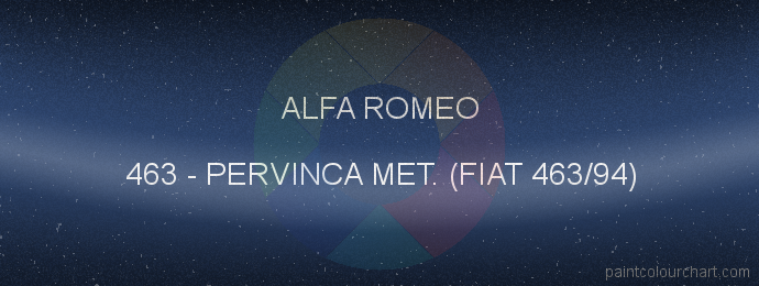 Alfa Romeo paint 463 Pervinca Met. (fiat 463/94)