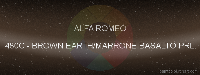 Alfa Romeo paint 480C Brown Earth/marrone Basalto Prl.