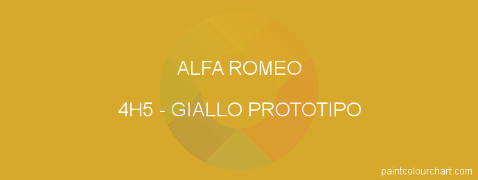 Alfa Romeo paint 4H5 Giallo Prototipo