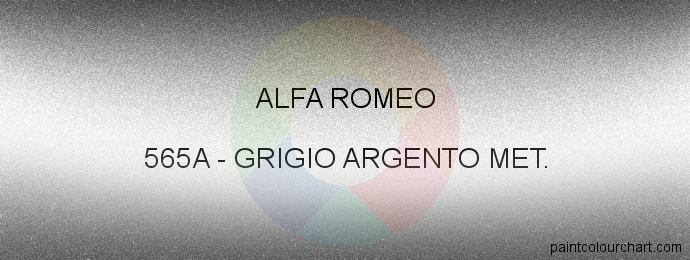 Alfa Romeo paint 565A Grigio Argento Met.