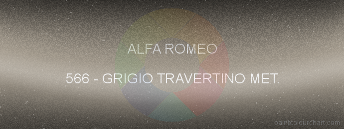 Alfa Romeo paint 566 Grigio Travertino Met.