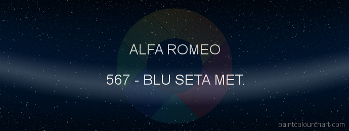 Alfa Romeo paint 567 Blu Seta Met.