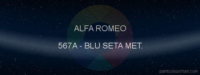 Alfa Romeo paint 567A Blu Seta Met.