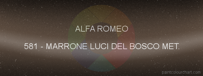 Alfa Romeo paint 581 Marrone Luci Del Bosco Met.