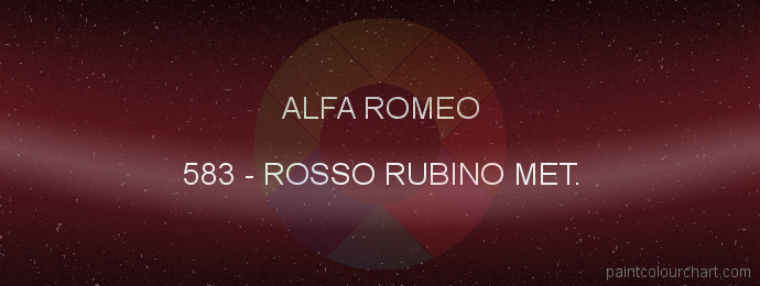 Alfa Romeo paint 583 Rosso Rubino Met.