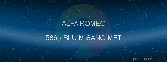 Alfa Romeo paint 586 Blu Misano Met.