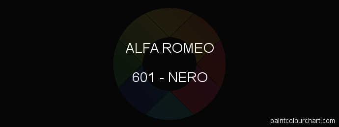 Alfa Romeo paint 601 Nero