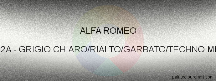 Alfa Romeo paint 612A Grigio Chiaro/rialto/garbato/techno Met.