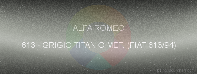 Alfa Romeo paint 613 Grigio Titanio Met. (fiat 613/94)