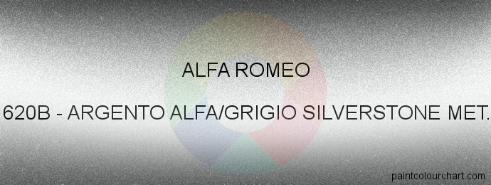 Alfa Romeo paint 620B Argento Alfa/grigio Silverstone Met.