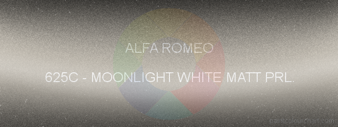 Alfa Romeo paint 625C Moonlight White Matt Prl.