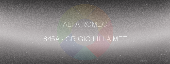 Alfa Romeo paint 645A Grigio Lilla Met.