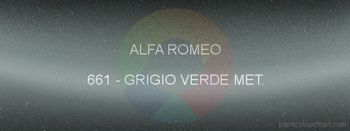 Alfa Romeo paint 661 Grigio Verde Met.