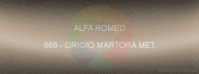 Alfa Romeo paint 668 Grigio Martora Met.
