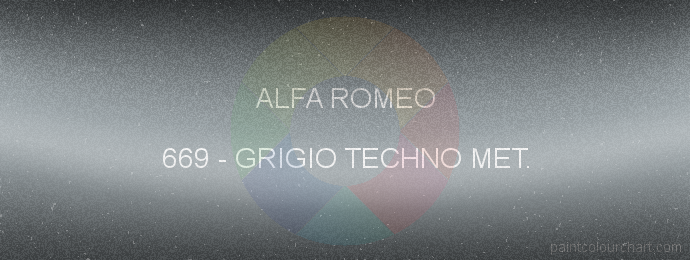 Alfa Romeo paint 669 Grigio Techno Met.