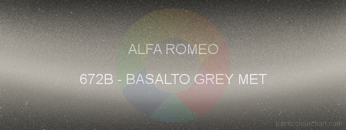 Alfa Romeo paint 672B Basalto Grey Met