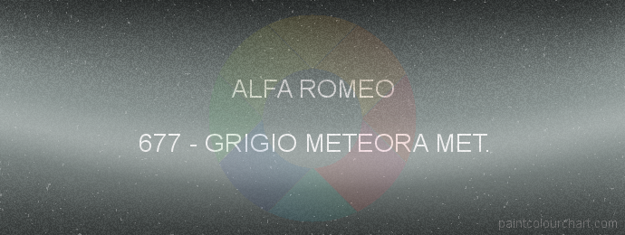 Alfa Romeo paint 677 Grigio Meteora Met.