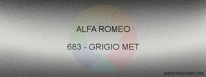 Alfa Romeo paint 683 Grigio Met.
