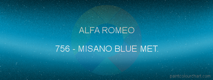 Alfa Romeo paint 756 Misano Blue Met.
