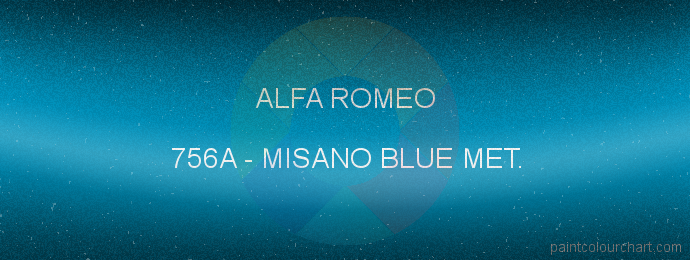 Alfa Romeo paint 756A Misano Blue Met.