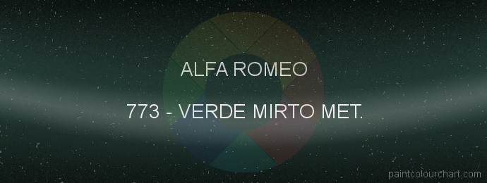 Alfa Romeo paint 773 Verde Mirto Met.