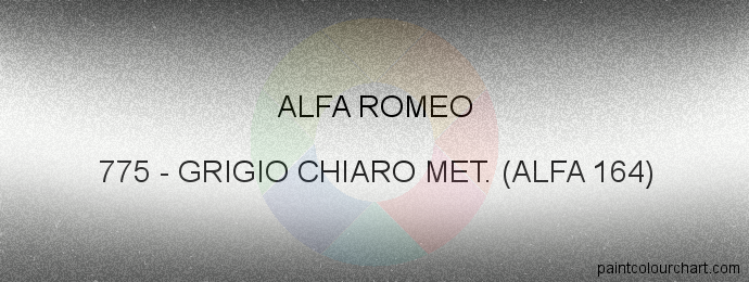 Alfa Romeo paint 775 Grigio Chiaro Met. (alfa 164)