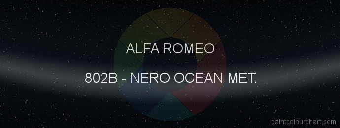 Alfa Romeo paint 802B Nero Ocean Met.