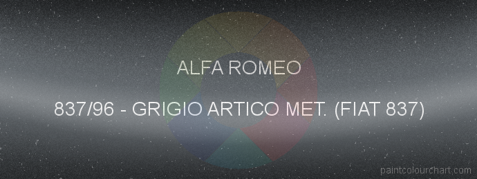 Alfa Romeo paint 837/96 Grigio Artico Met. (fiat 837)
