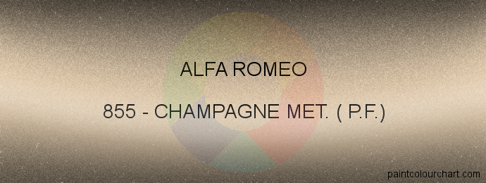 Alfa Romeo paint 855 Champagne Met. ( P.f.)