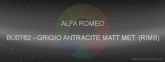 Alfa Romeo paint BU0762 Grigio Antracite Matt Met. (rims)