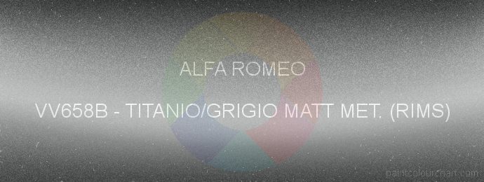 Alfa Romeo paint VV658B Titanio/grigio Matt Met. (rims)