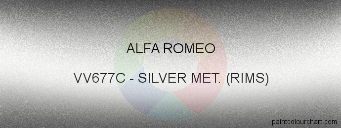 Alfa Romeo paint VV677C Silver Met. (rims)