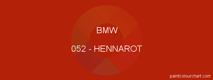 Bmw paint 052 Hennarot