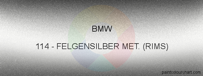 Bmw paint 114 Felgensilber Met. (rims)